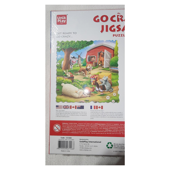 go crazy jigsaw puzzle farm animals 180 pcs - Picture 4 of 7